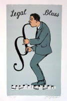 Jiří Slíva - Legal Blues - grafika - volný list